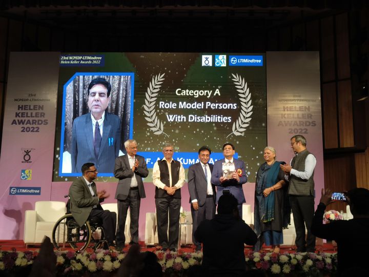 Prof. Anil Kumar Aneja, Head, Department of English, has been conferred with the 23rd NCPEDP-LTIMindtree Helen Keller Award 2022 in the category Role Model Persons with Disabilities