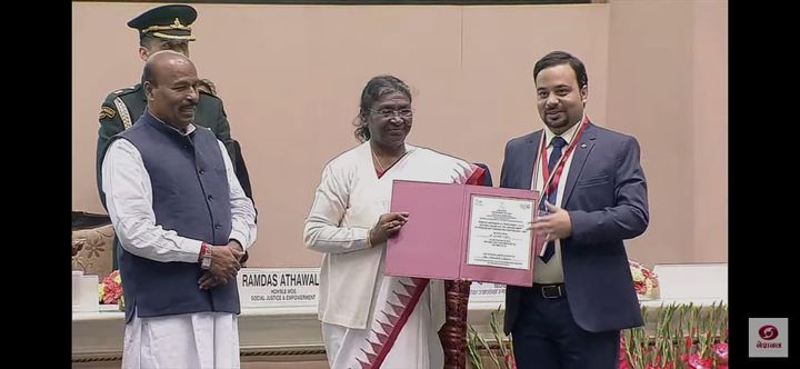 Abhishek Thakur has received the National Award for the Empowerment of Persons with Disabilities by the Ministry of Social Justice & Empowerment for the year 2022